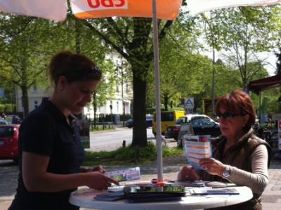 Info Stand in Groß Borstel - 