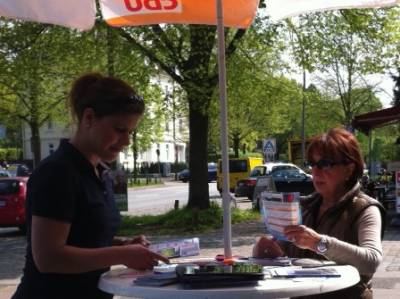 Info Stand in Gro Borstel - 